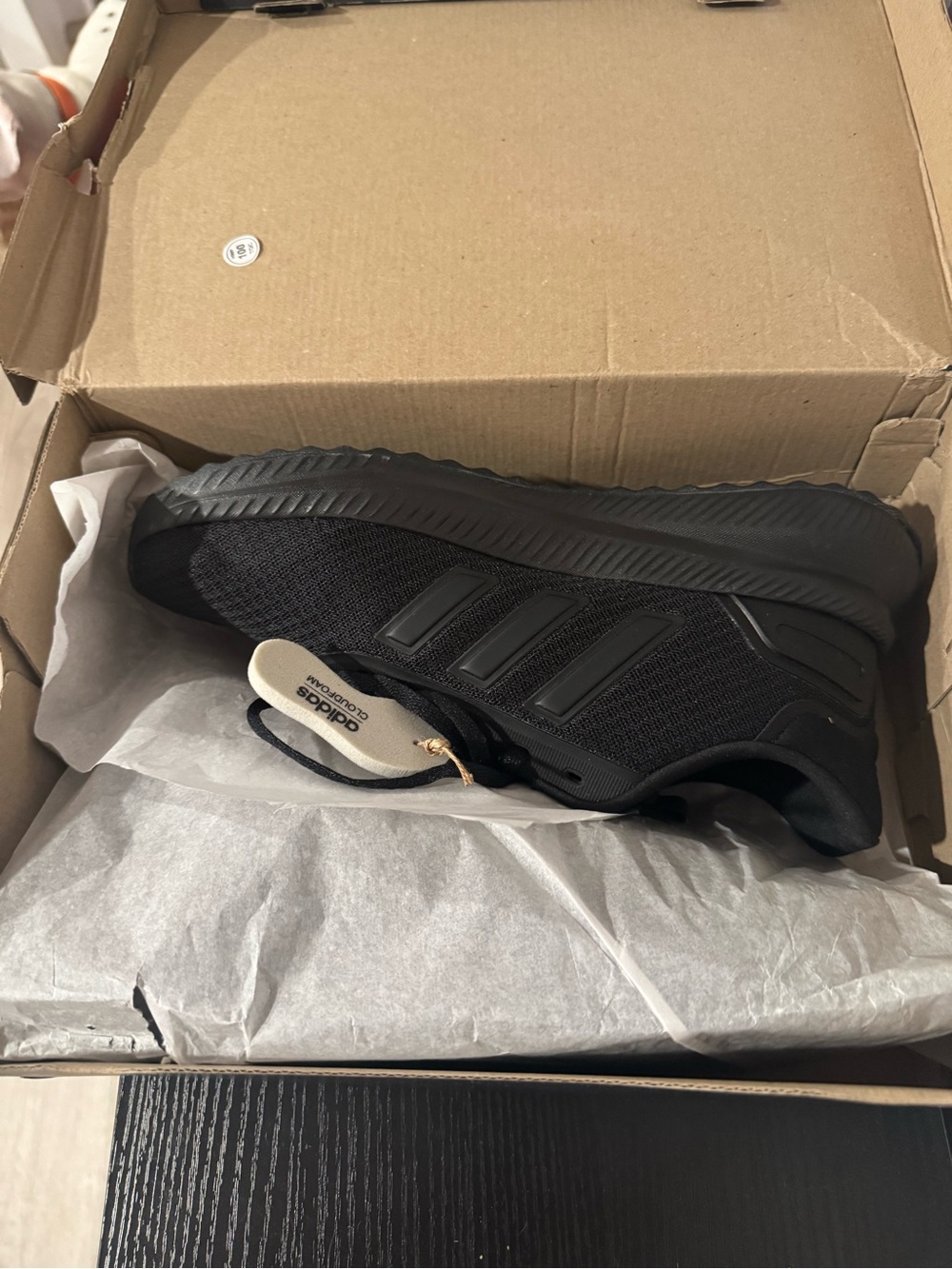 adidas Men’s Black Knit Running Sneakers